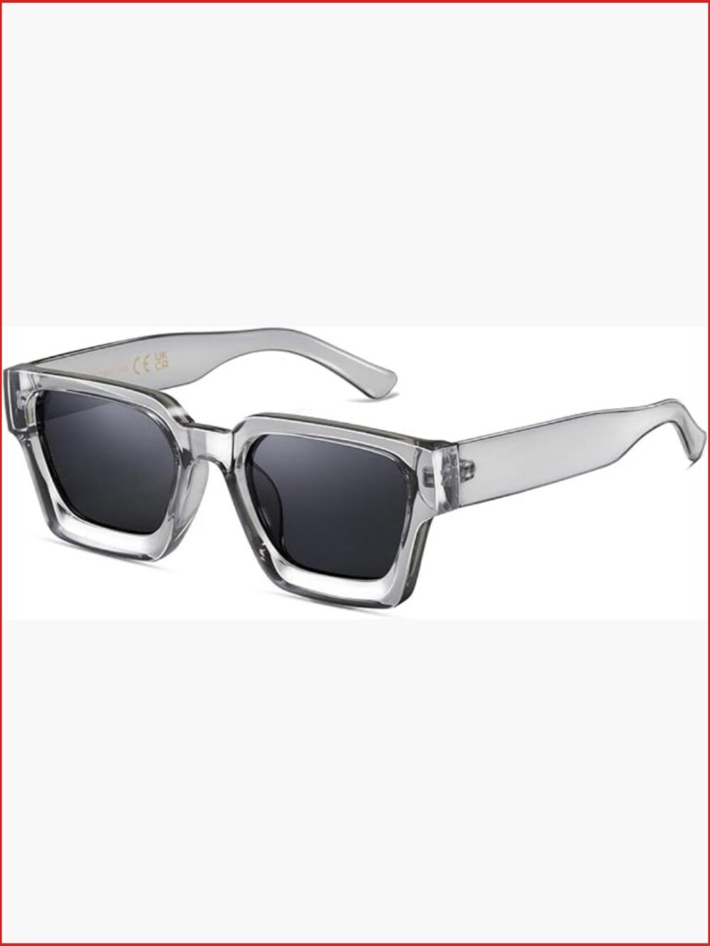 Retro Square Chunky Sunglasses for Men Women Polarized UV400